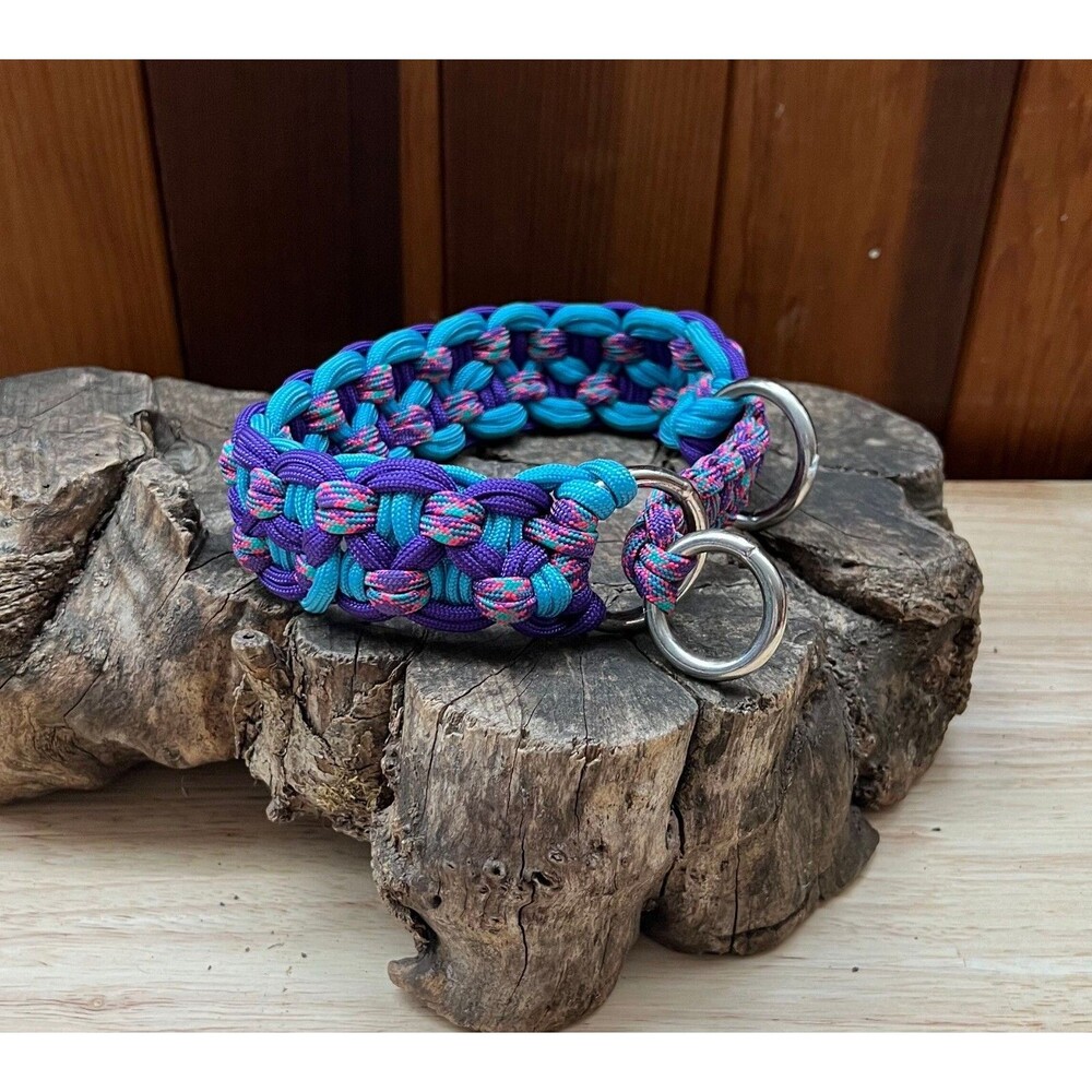 Fits 12 in. Neck Size, Paracord Dog Collar with Slip Closure HANDMADE NEW